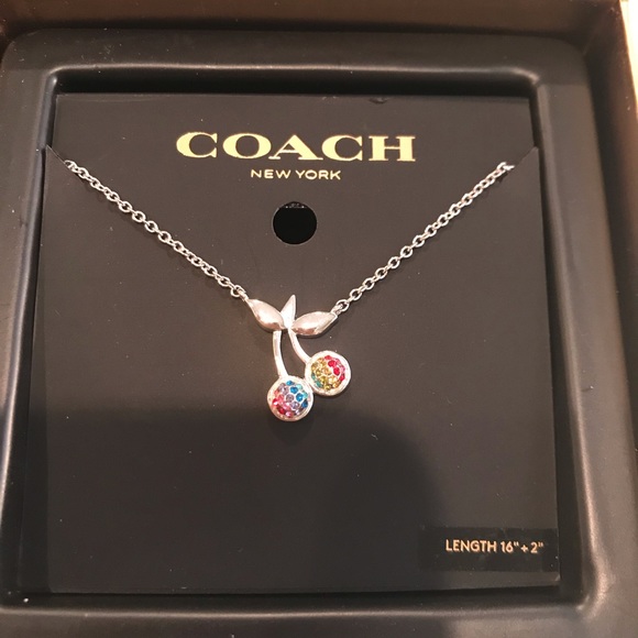 Coach Jewelry - Coach Rainbow 🌈 Cherry 🍒 Necklace